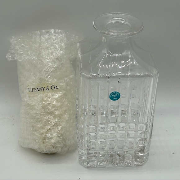 Tiffany & Co Brandy Whiskey Decanter With Box NEW - Picture 3 of 15